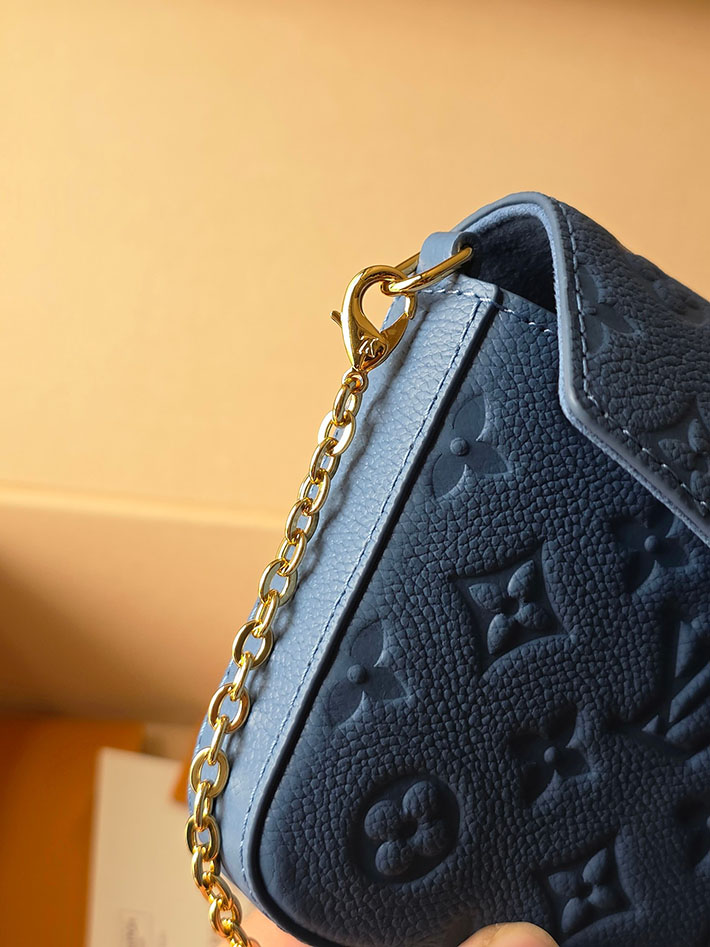 ルイヴィトン販売店舗 ショルダーバッグ Louis Vuitton ポシェットフェリシー チェーンショルダーバッグ デニムブルー M28891 ルイヴィトン チェーンウォレット - 画像 (2)