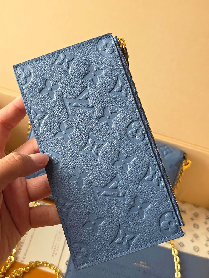ルイヴィトン販売店舗 ショルダーバッグ Louis Vuitton ポシェットフェリシー チェーンショルダーバッグ デニムブルー M28891 ルイヴィトン チェーンウォレット - 画像 (8)