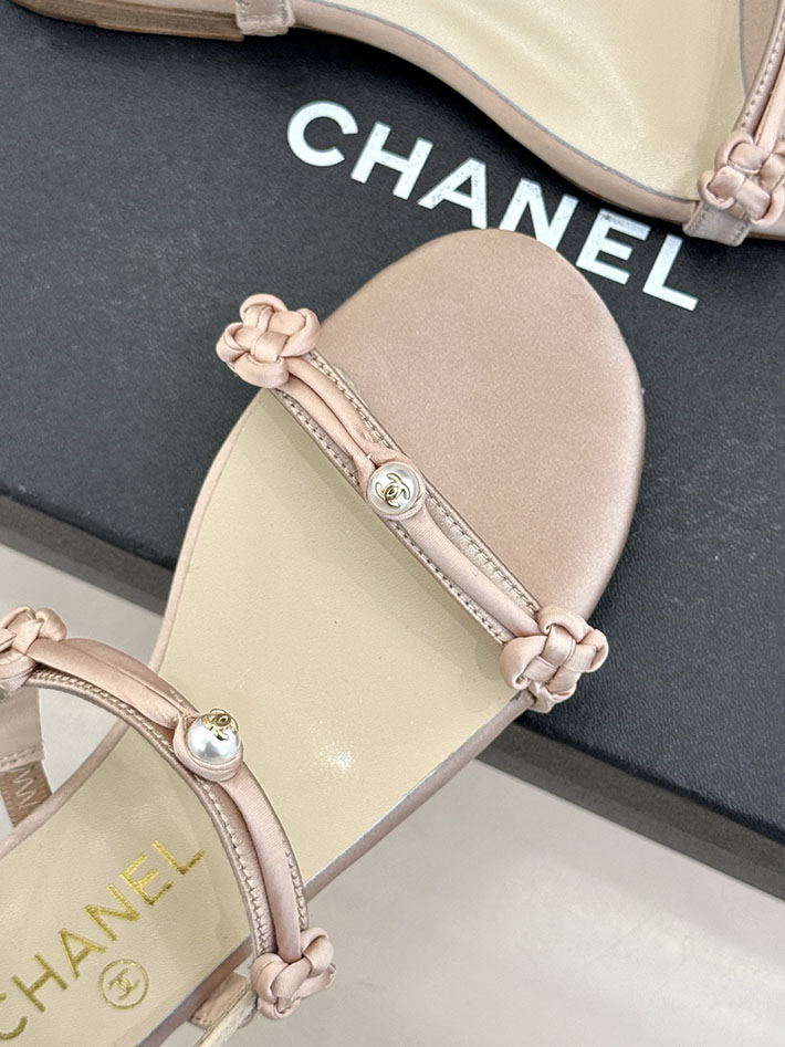 最高級シャネルスーパーコピー CHANEL 2026年春夏 新作 フラットサンダル カジュアルサンダル ピンク 2630827 ぺたんこサンダル人気ブランド - 画像 (5)