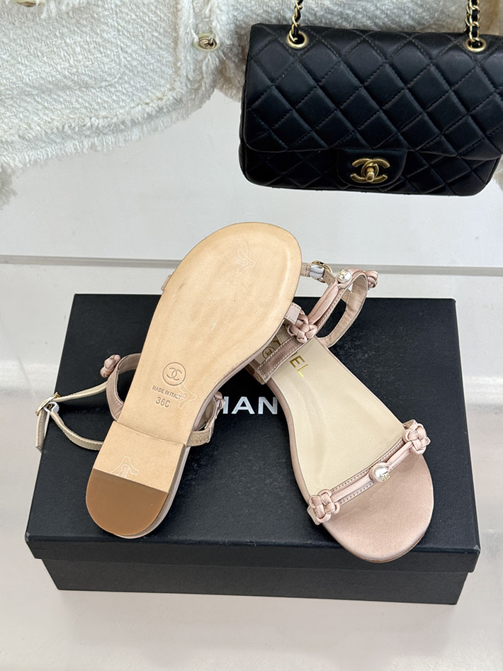最高級シャネルスーパーコピー CHANEL 2026年春夏 新作 フラットサンダル カジュアルサンダル ピンク 2630827 ぺたんこサンダル人気ブランド - 画像 (3)