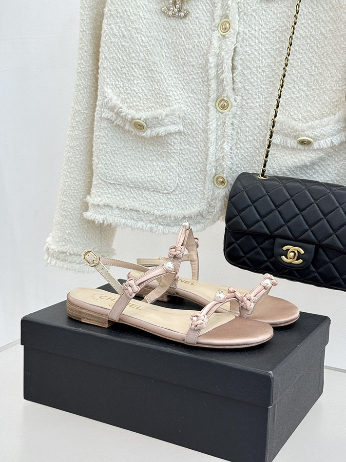 最高級シャネルスーパーコピー CHANEL 2026年春夏 新作 フラットサンダル カジュアルサンダル ピンク 2630827 ぺたんこサンダル人気ブランド - 画像 (2)