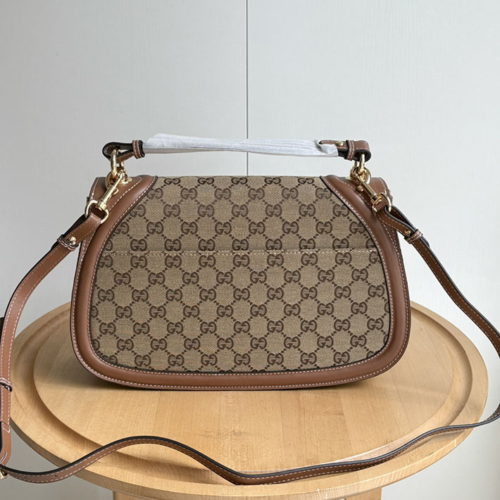グッチ直営アウトレット店 GUCCI ブロンディ ラージ トップハンドルバッグ ベージュ&ダークブラウン 815716 HAAKG 9755 グッチ バッグ アウトレット - 画像 (6)