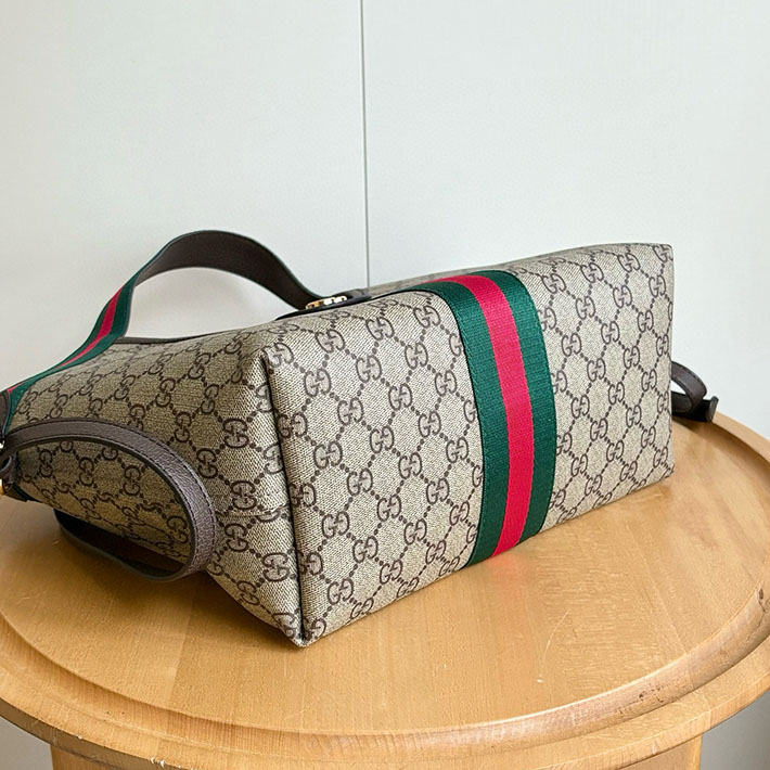 グッチ直営アウトレット店 GUCCI ジリオ スモール トートバッグ ベージュ&ダークブラウン 860845 AAF8L 2547 レディース グッチ バッグ - 画像 (7)