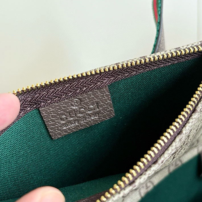 グッチ直営アウトレット店 GUCCI ジリオ スモール トートバッグ ベージュ&ダークブラウン 860845 AAF8L 2547 レディース グッチ バッグ - 画像 (5)