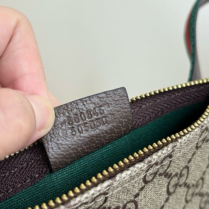 グッチ直営アウトレット店 GUCCI ジリオ スモール トートバッグ ベージュ&ダークブラウン 860845 AAF8L 2547 レディース グッチ バッグ - 画像 (4)