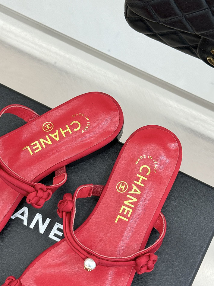 最高級シャネルスーパーコピー CHANEL 2026年春夏 新作 ココマーク サンダル レディース 女 レッド 2630830 シャネル サンダル 安い - 画像 (4)