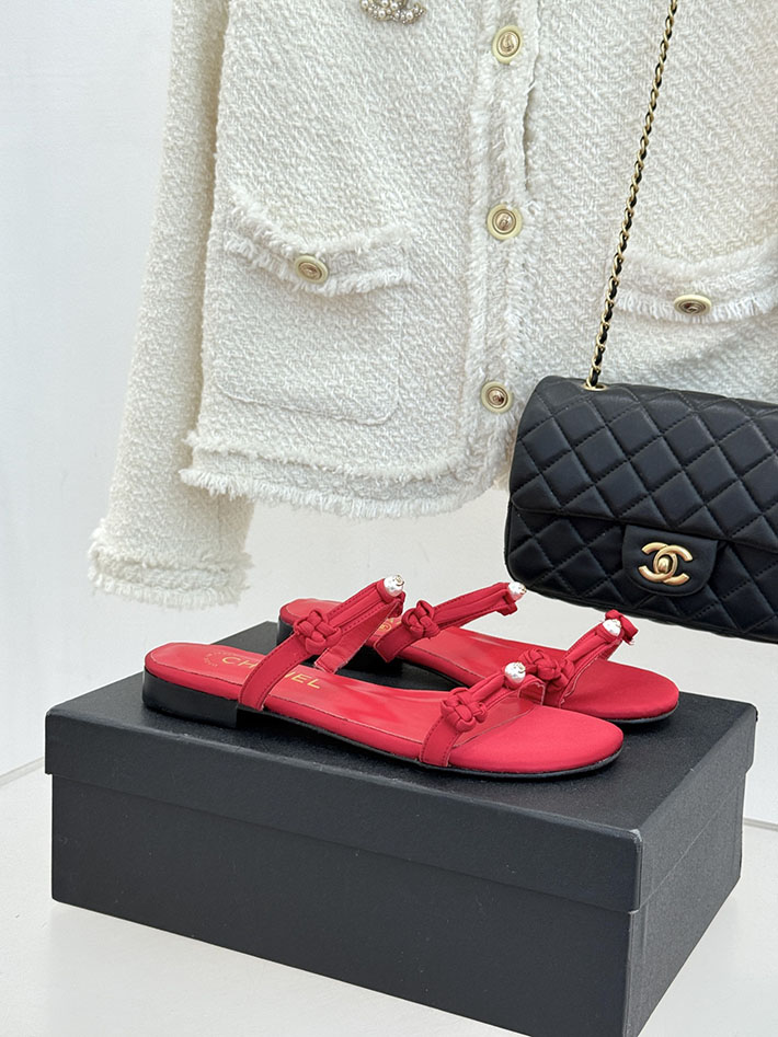 最高級シャネルスーパーコピー CHANEL 2026年春夏 新作 ココマーク サンダル レディース 女 レッド 2630830 シャネル サンダル 安い - 画像 (2)