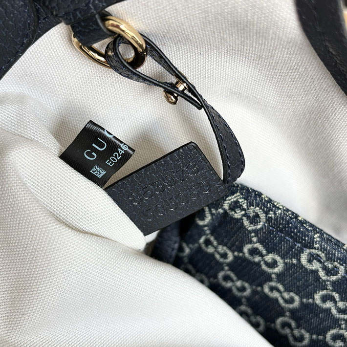 グッチ直営アウトレット店 GUCCI ジリオ スモール トートバッグ ブルー&ホワイト 860845 FAFRW 8864 グッチ バッグ ショルダー - 画像 (6)