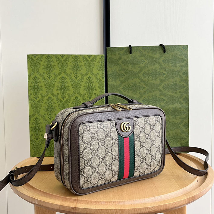 グッチ直営アウトレット店 GUCCI オフィディア スモール クロスボディバッグ ベージュ&エボニー 739392 96IWT 8745 グッチ クロス ボディ アウトレット - 画像 (9)