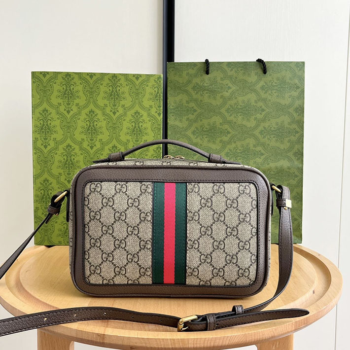 グッチ直営アウトレット店 GUCCI オフィディア スモール クロスボディバッグ ベージュ&エボニー 739392 96IWT 8745 グッチ クロス ボディ アウトレット - 画像 (8)