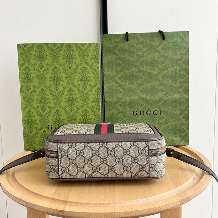 グッチ直営アウトレット店 GUCCI オフィディア スモール クロスボディバッグ ベージュ&エボニー 739392 96IWT 8745 グッチ クロス ボディ アウトレット - 画像 (7)