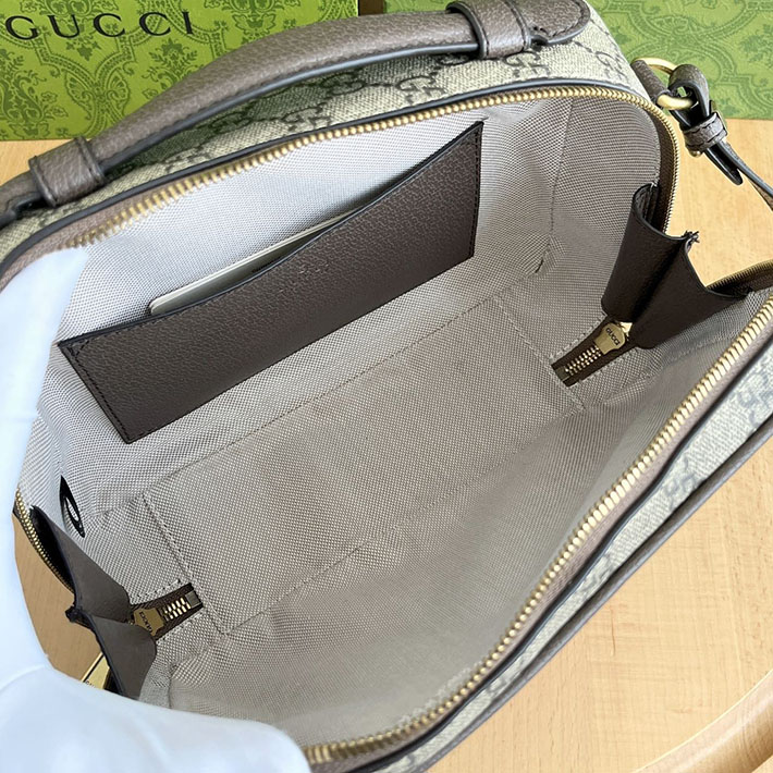 グッチ直営アウトレット店 GUCCI オフィディア スモール クロスボディバッグ ベージュ&エボニー 739392 96IWT 8745 グッチ クロス ボディ アウトレット - 画像 (4)
