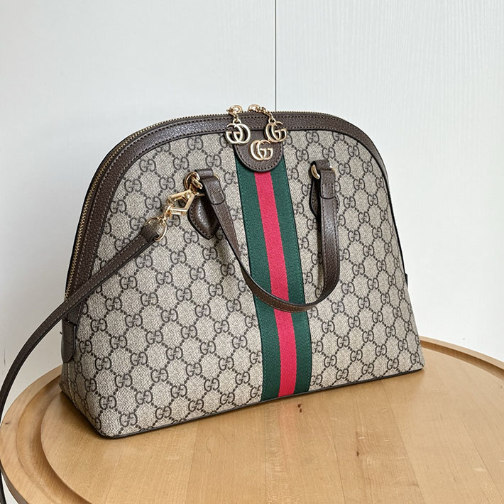 グッチ直営アウトレット店 GUCCI オフィディア GG ミディアム トップハンドル ベージュ×エボニー 524533 K05NB 8745 グッチ ショルダーバッグ 人気順 - 画像 (3)