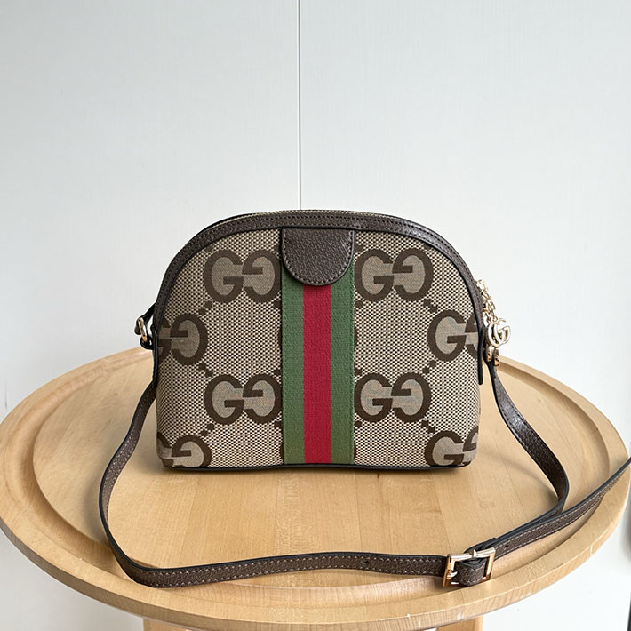 グッチ直営アウトレット店 GUCCI フィディア スモール ショルダーバッグ ジャンボGG ベージュ×エボニー 499621 UKDMG 2570 グッチ ミニバッグ アウトレット - 画像 (9)
