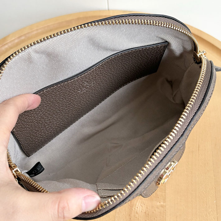 グッチ直営アウトレット店 GUCCI フィディア スモール ショルダーバッグ ジャンボGG ベージュ×エボニー 499621 UKDMG 2570 グッチ ミニバッグ アウトレット - 画像 (5)
