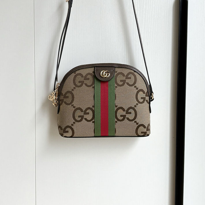 グッチ直営アウトレット店 GUCCI フィディア スモール ショルダーバッグ ジャンボGG ベージュ×エボニー 499621 UKDMG 2570 グッチ ミニバッグ アウトレット - 画像 (3)