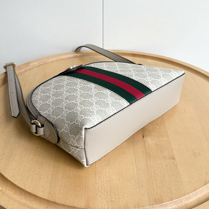 グッチ直営アウトレット店 GUCCI オフィディア スモール ショルダーバッグ ベージュ&ホワイト 499621 UULAG 9682 GUCCI バッグ 芸能人 - 画像 (8)