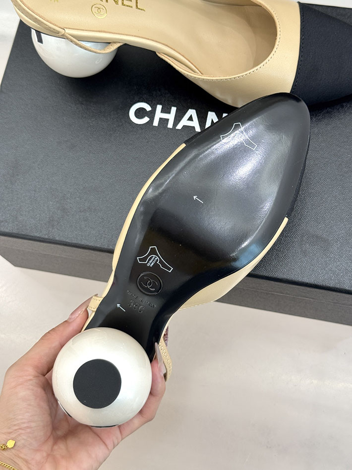 最高級シャネルスーパーコピー CHANEL 2026年春夏 新作 スリングバック シューズ パンプス ベージュ 2630849 パンプス ブランド 有名 - 画像 (3)