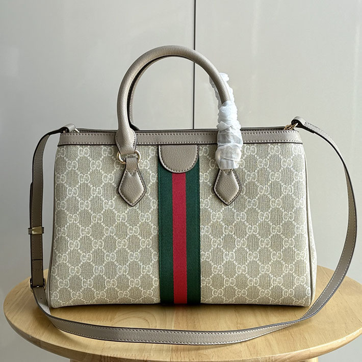 グッチ直営アウトレット店 GUCCI 2WAYトートバッグ ダブルGロゴ ベージュ&ホワイト/ベージュ 836839 FAE0J 9682 グッチ ショルダーバッグ 大きめ - 画像 (7)