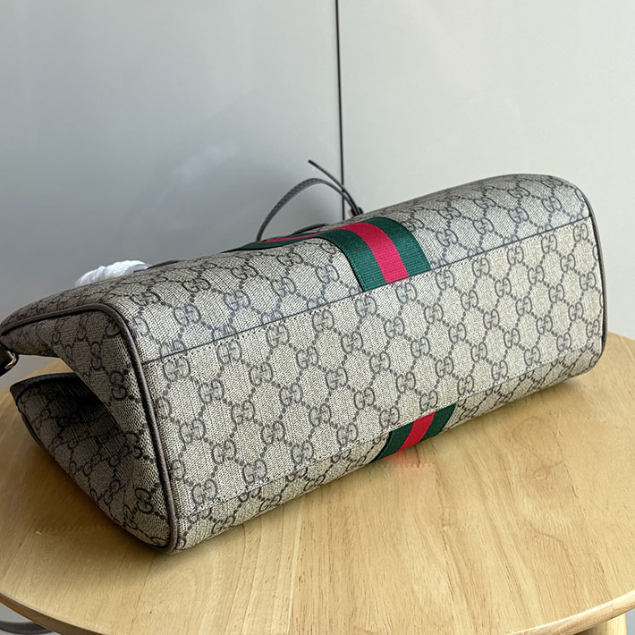 グッチ直営アウトレット店 GUCCI 2WAYトートバッグ ダブルGロゴ ベージュ&エボニー/ブラウン 836839 FAE0J 8745 レディース グッチ バッグ 新作 - 画像 (5)