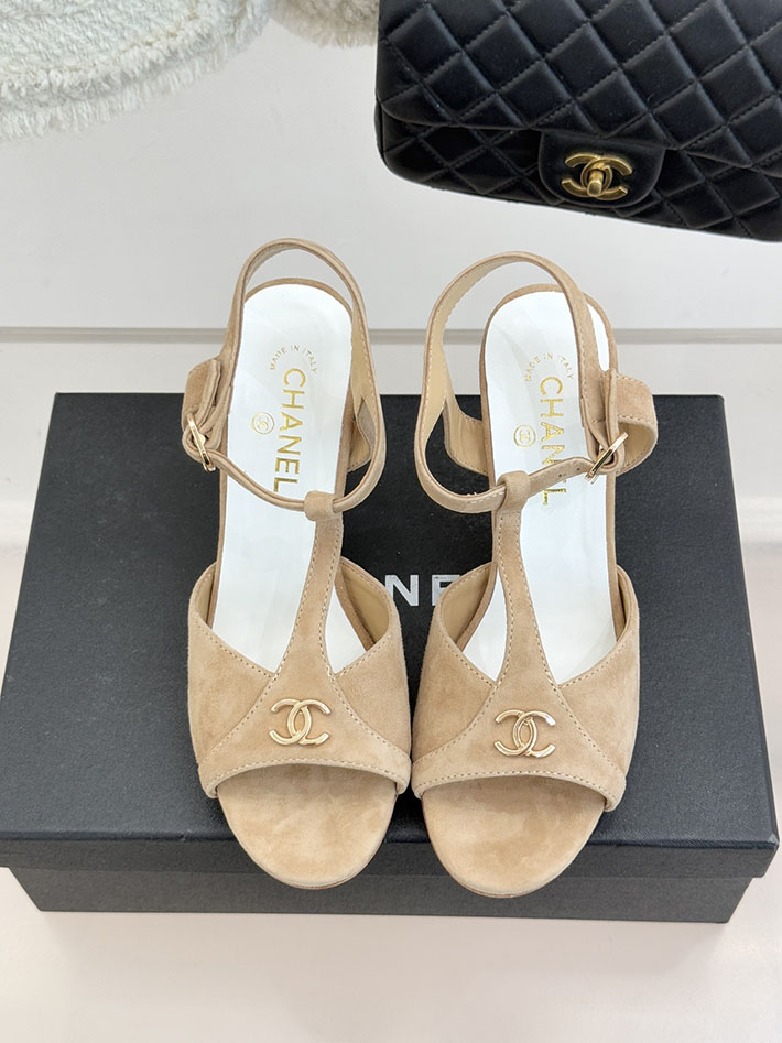 最高級シャネルスーパーコピー CHANEL 2026年 新作 サンダル ココマーク スエード キッドスキン ベージュ 2630856 レディース シャネル サンダル - 画像 (8)