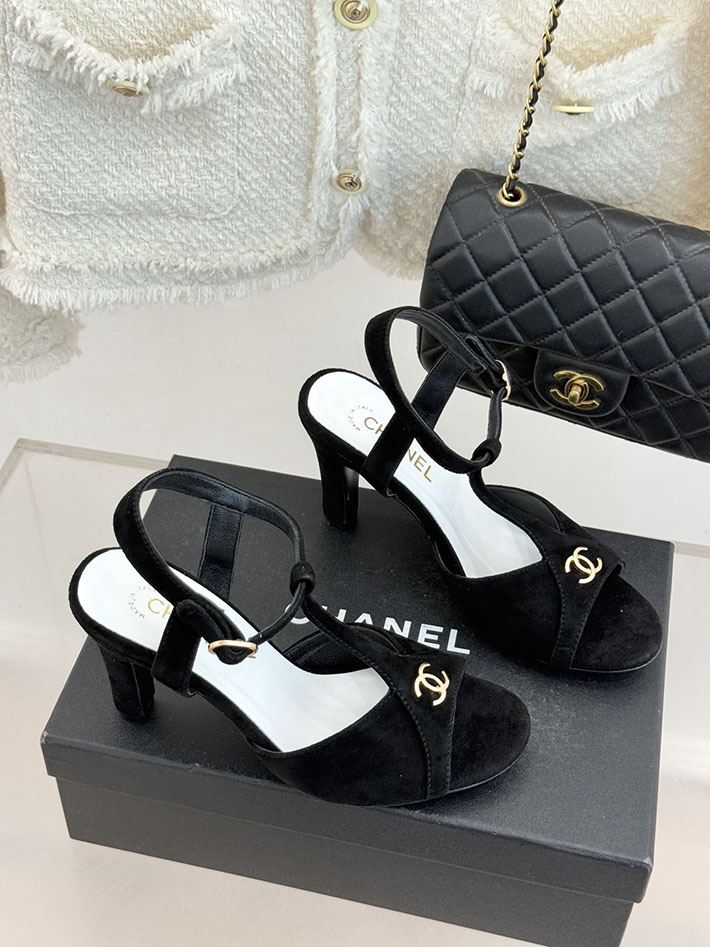 最高級シャネルスーパーコピー CHANEL 2026年 新作 サンダル ココマーク スエード キッドスキン ブラック 2630857 シャネル サンダル 安い - 画像 (9)
