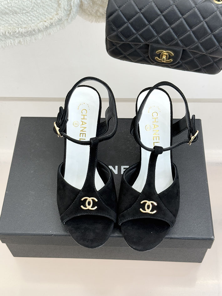 最高級シャネルスーパーコピー CHANEL 2026年 新作 サンダル ココマーク スエード キッドスキン ブラック 2630857 シャネル サンダル 安い - 画像 (8)