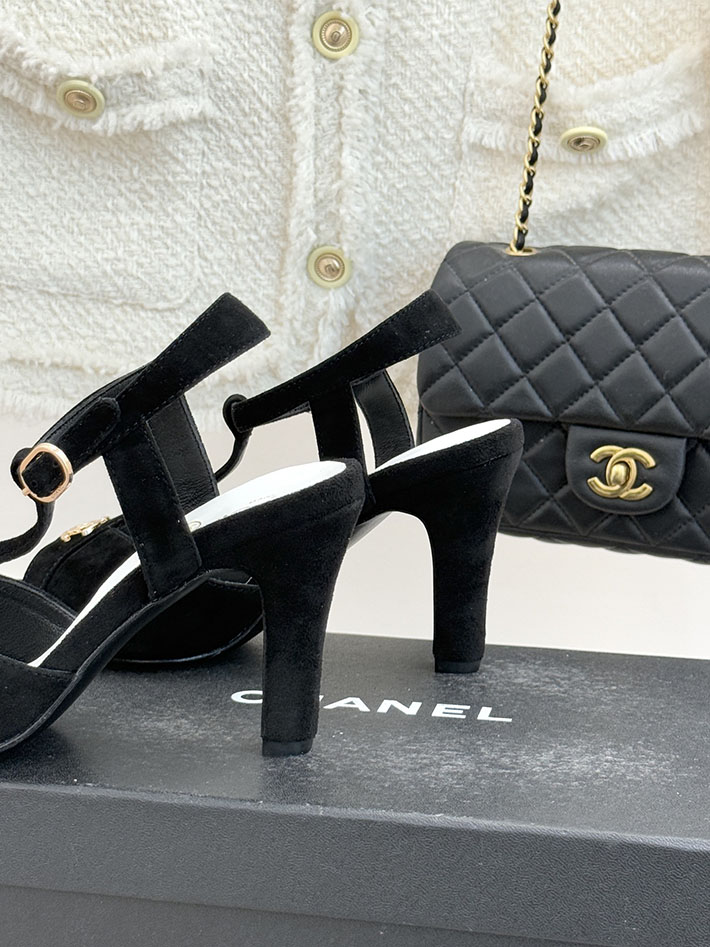 最高級シャネルスーパーコピー CHANEL 2026年 新作 サンダル ココマーク スエード キッドスキン ブラック 2630857 シャネル サンダル 安い - 画像 (6)