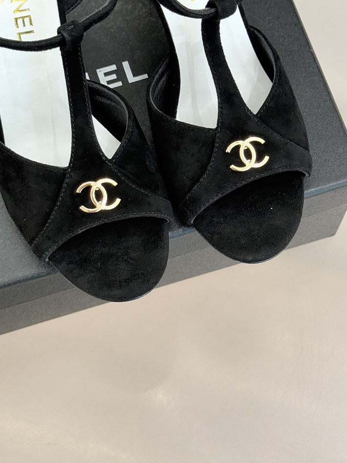 最高級シャネルスーパーコピー CHANEL 2026年 新作 サンダル ココマーク スエード キッドスキン ブラック 2630857 シャネル サンダル 安い - 画像 (5)