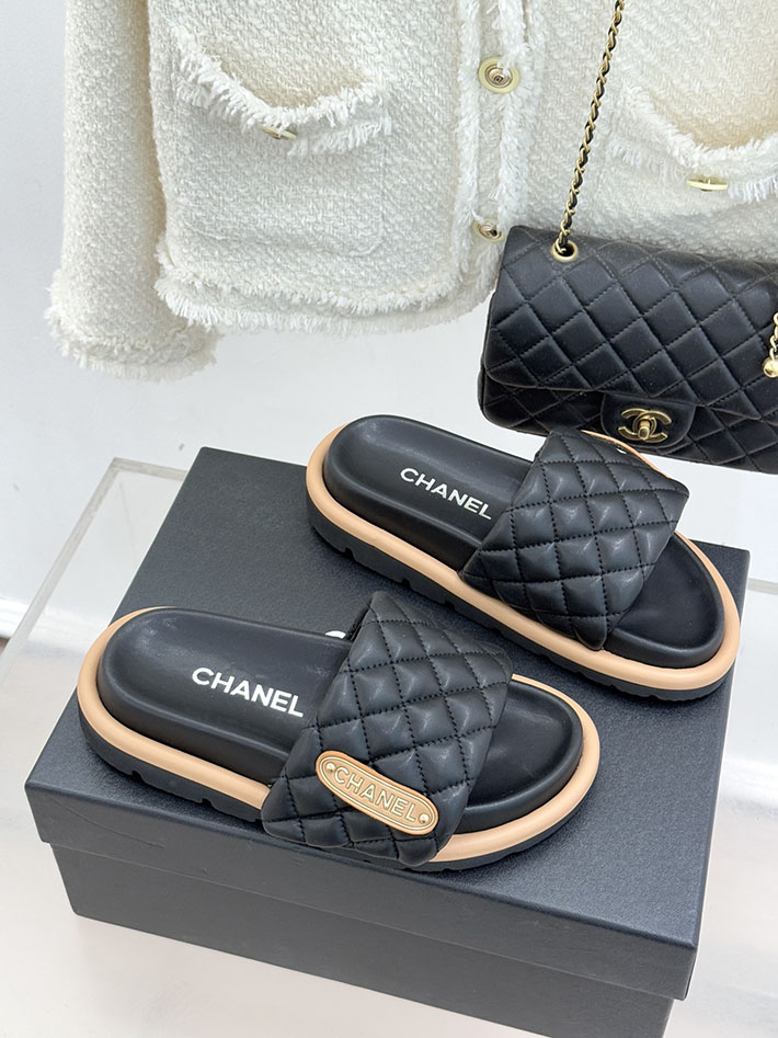 最高級シャネルスーパーコピー CHANEL 2026年 新作 サンダル マトラッセ ココマーク ミュール ブラック 2630858 シャネル サンダル 公式 - 画像 (9)