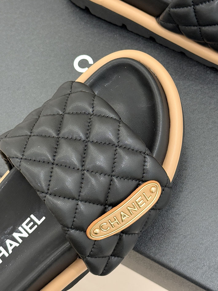 最高級シャネルスーパーコピー CHANEL 2026年 新作 サンダル マトラッセ ココマーク ミュール ブラック 2630858 シャネル サンダル 公式 - 画像 (5)