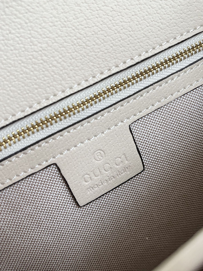 グッチ直営アウトレット店 GUCCI オフィディア ミディアム トップハンドルバッグ ベージュ/ホワイト 651055 96IWX 9641 グッチ ハンドバッグ レディース - 画像 (3)
