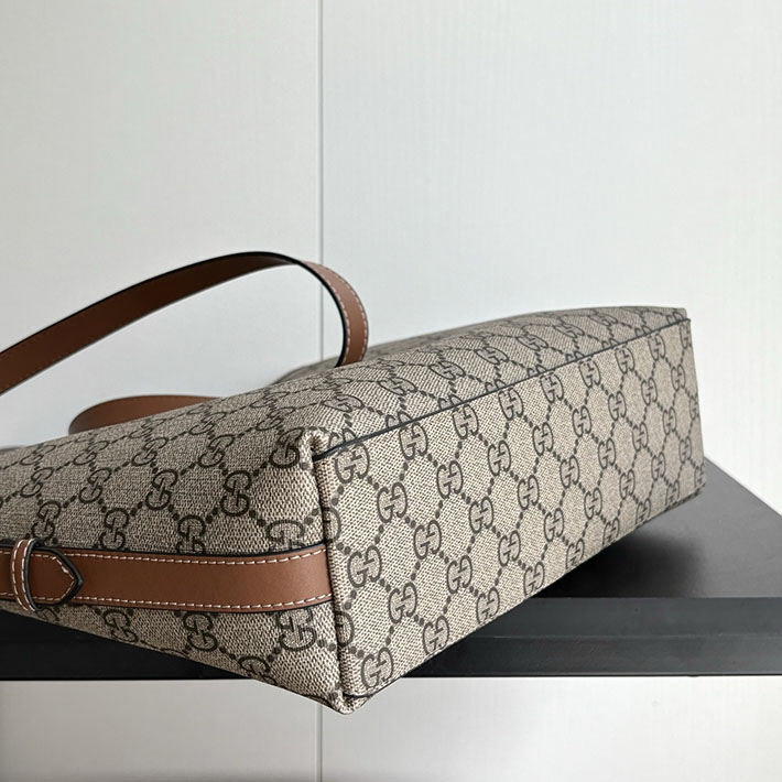グッチ直営アウトレット店 GUCCI GGエンブレム スモール ショルダーバッグ ベージュ&ダークブラウン 848881 FAD6L 9758 GUCCI バッグ 人気ランキング - 画像 (9)