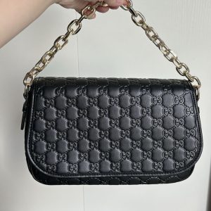 グッチ バッグ 黒 レザー