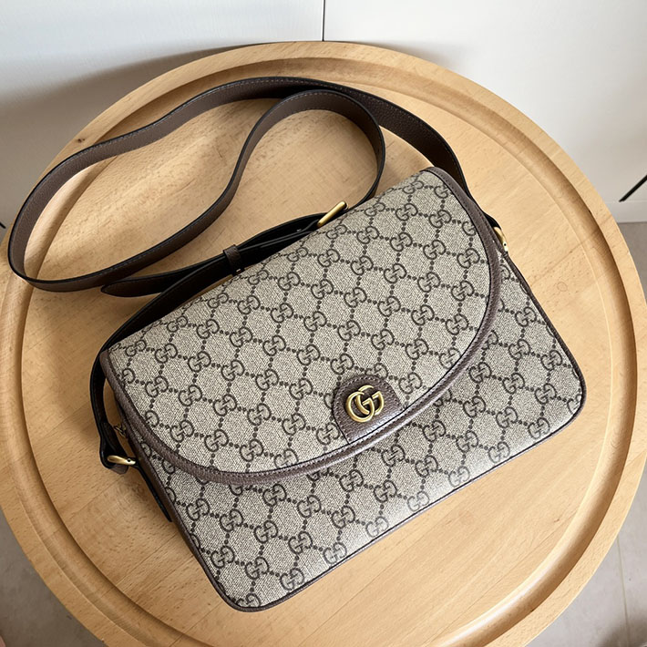 グッチ直営アウトレット店 GUCCI オフディア 斜め掛け ショルダーバッグ ベージュ/エボニー/トープ 724704 96IWT 8642 グッチ メッセンジャーバッグ レディース - 画像 (7)