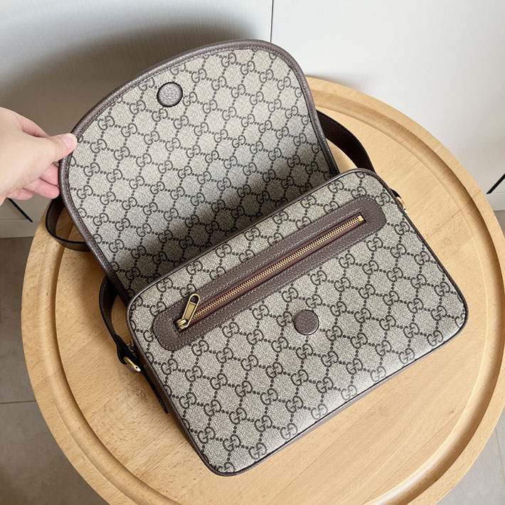 グッチ直営アウトレット店 GUCCI オフディア 斜め掛け ショルダーバッグ ベージュ/エボニー/トープ 724704 96IWT 8642 グッチ メッセンジャーバッグ レディース - 画像 (6)