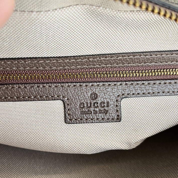 グッチ直営アウトレット店 GUCCI オフディア 斜め掛け ショルダーバッグ ベージュ&エボニー/ブラウン 724704 96IWT 8745 グッチ バッグ メンズ アウトレット - 画像 (4)