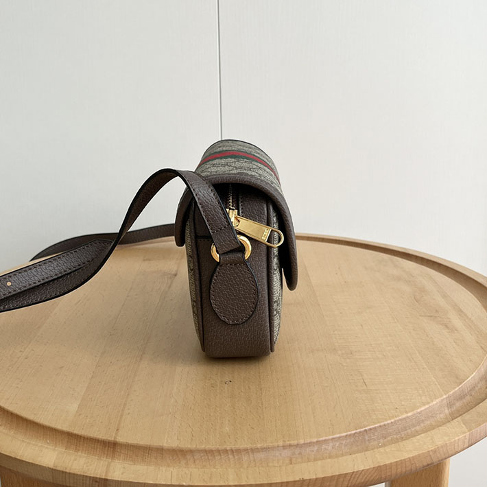 グッチ直営アウトレット店 GUCCI オフィディア ミニ 斜め掛けショルダーバッグ ベージュ×エボニー 772239 FACUJ 8745 レディース グッチ ミニバッグ 人気 - 画像 (9)