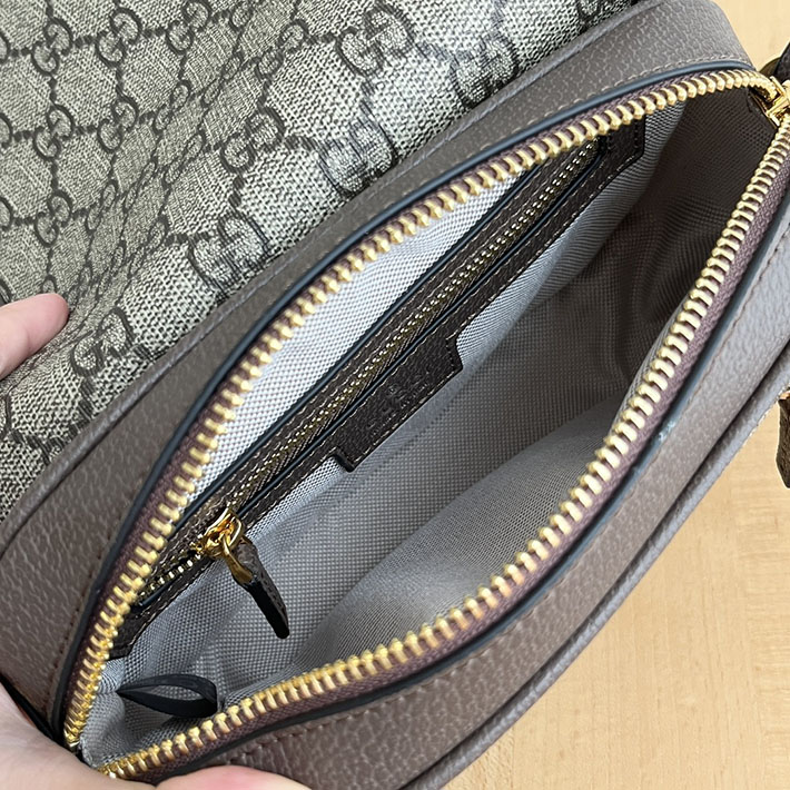 グッチ直営アウトレット店 GUCCI オフィディア ミニ 斜め掛けショルダーバッグ ベージュ×エボニー 772239 FACUJ 8745 レディース グッチ ミニバッグ 人気 - 画像 (4)