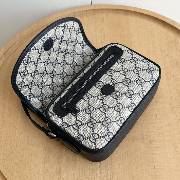 グッチ直営アウトレット店 GUCCI オフィディア ミニ 斜め掛けショルダーバッグ ベージュ&ブルー 772239 FACUJ 4076 グッチ ミニバッグ ショルダー - 画像 (5)