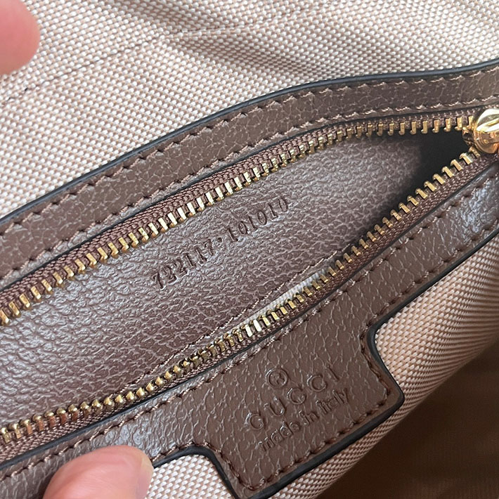 グッチ直営アウトレット店 GUCCI 斜め掛け オフィディア スモール ショルダーバッグ ベージュ&エボニー 722117 FAAX3 9789 グッチ ショルダーバッグ 小さめ - 画像 (3)