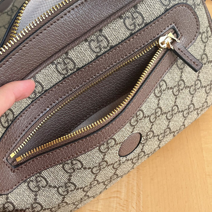 グッチ直営アウトレット店 GUCCI 斜め掛け オフィディア スモール ショルダーバッグ ベージュ&エボニー 722117 FAAX3 9789 グッチ ショルダーバッグ 小さめ - 画像 (2)