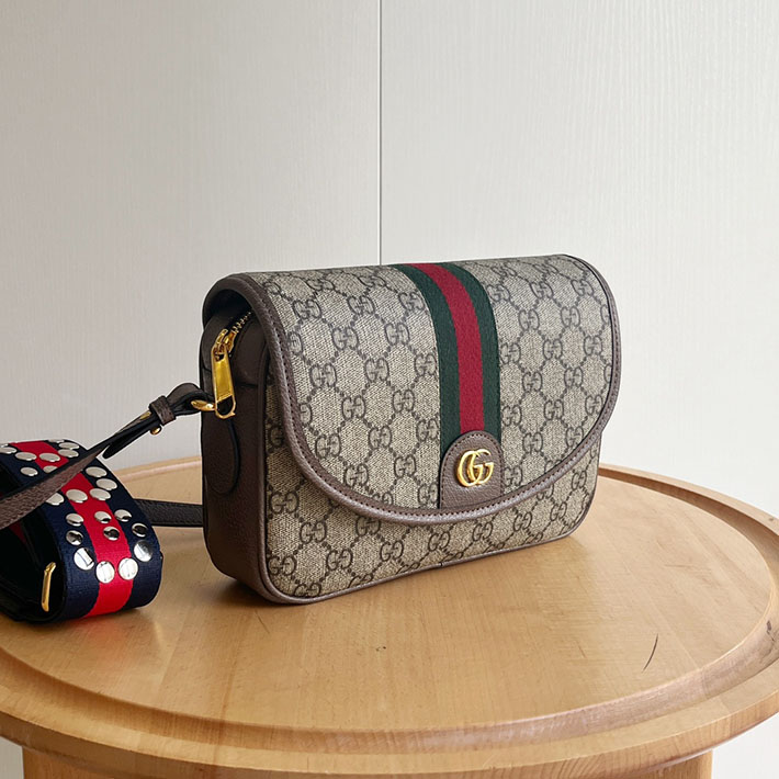 グッチ直営アウトレット店 GUCCI 斜め掛け オフィディア スモール ショルダーバッグ ベージュ&エボニー 722117 FAAX3 9789 グッチ ショルダーバッグ 小さめ - 画像 (11)