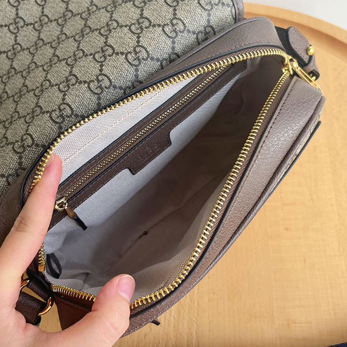 グッチ直営アウトレット店 GUCCI 斜め掛け オフィディア スモール ショルダーバッグ ベージュ&エボニー 722117 FAAX3 9789 グッチ ショルダーバッグ 小さめ - 画像 (5)