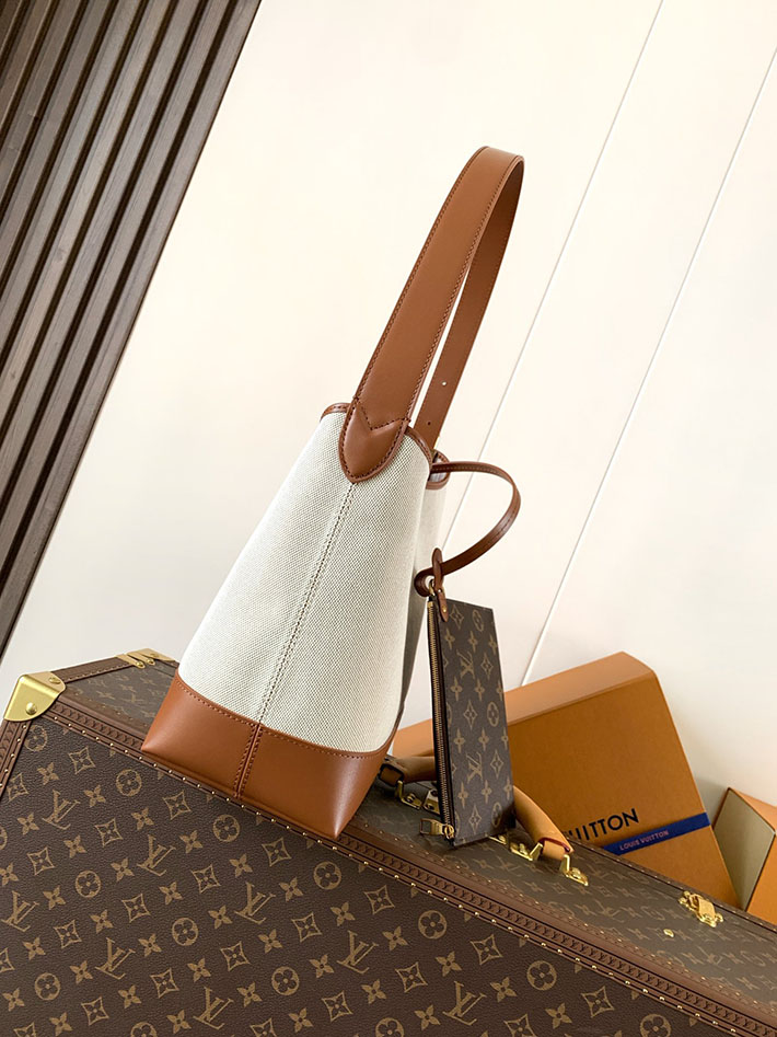 ルイヴィトン販売店舗 レディースバッグ Louis Vuitton ロウキー・ホーボー PM エクリュ コニャック M25468 ルイヴィトン ロウキーホーボー 芸能人 - 画像 (9)