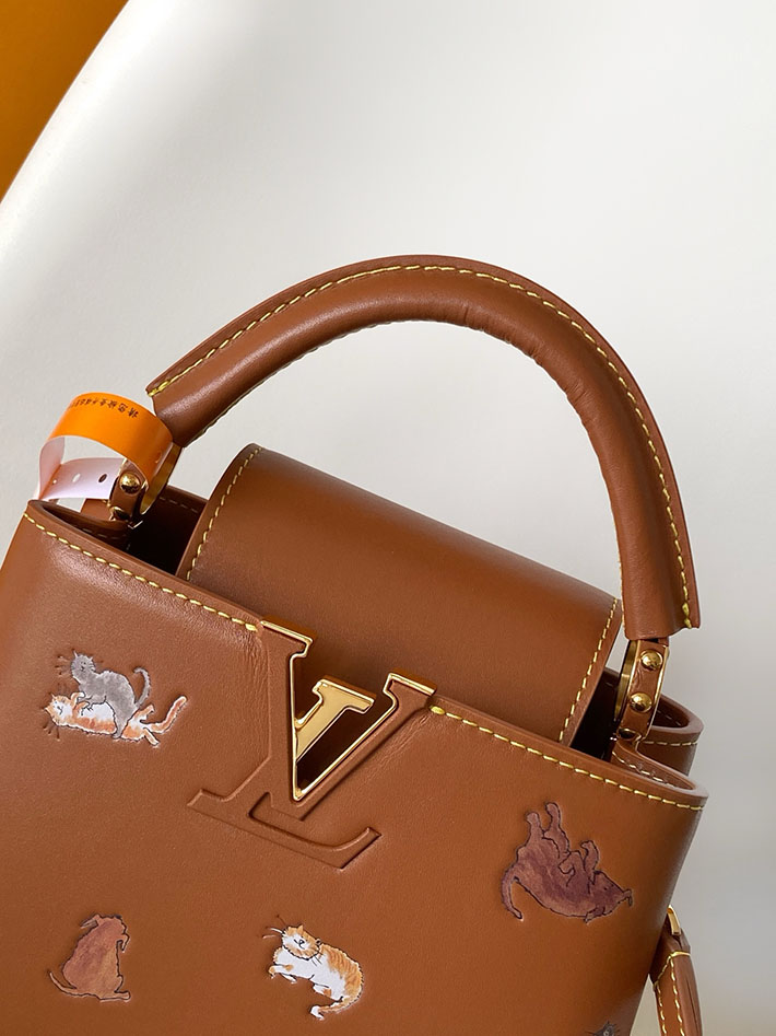 ルイヴィトン販売店舗 レディースバッグ Louis Vuitton Capucines BB カプシーヌBB コニャック M25874 ルイヴィトン カプシーヌ 人気 - 画像 (6)