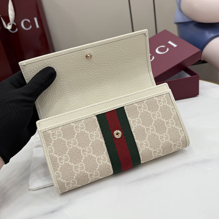 グッチ 財布 アウトレット GUCCI オフィディア コンチネンタルウォレット ベージュ&ホワイト/ベージュ 838485 FAE0L 9682 グッチ 長財布 レディース 人気 - 画像 (6)