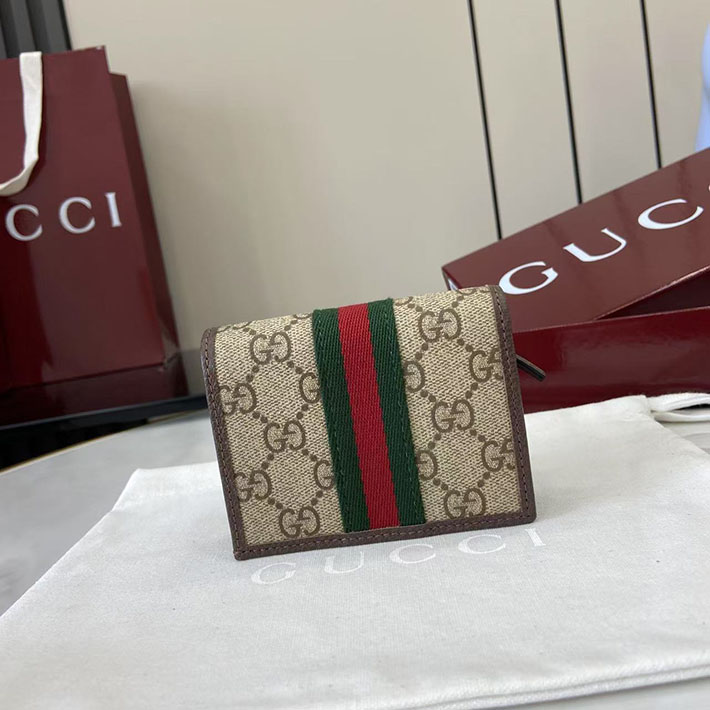 グッチ 財布 アウトレット GUCCI オフィディア 日本限定 スモールウォレット ベージュ&ダークブラウン 838487 FAE0L 9746 グッチ 財布 アウトレット - 画像 (4)
