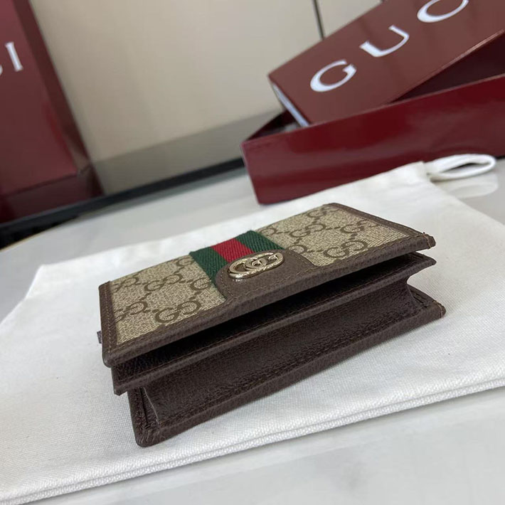グッチ 財布 アウトレット GUCCI オフィディア 日本限定 スモールウォレット ベージュ&ダークブラウン 838487 FAE0L 9746 グッチ 財布 アウトレット - 画像 (3)