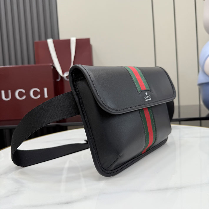 グッチ直営アウトレット店 GUCCI ウェブ トレードマーク スモール ベルトバッグ ブラック 867032 AAGIH 1057 グッチ バッグ メンズ アウトレット - 画像 (13)